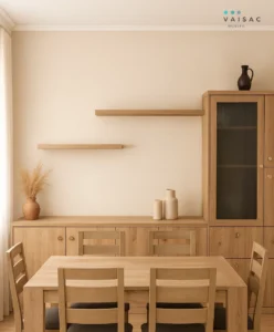 comedor mesa y aparador roble miel vaisac mobles