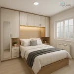 dormitorio matrimonio puente roble claro vaisac mobles